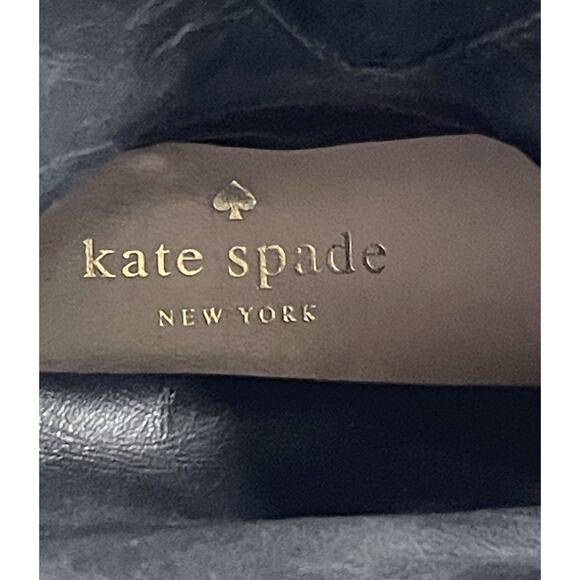 Kate Spade New York Boots Womens 6.5 M Sabina Buckle Ankle Bootie Black Suede - Picture 11 of 13